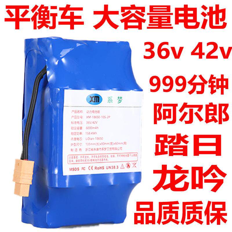 电动平衡车电池大容量36v电瓶专通用42v阿尔郎双轮扭扭车锂电池组