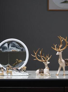 创意流沙绘画沙漏装饰品家居配件电视柜客厅酒柜入口装饰办公室陈