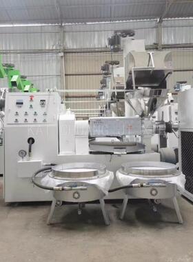 新型冷热两用榨油机全套全自动榨油设备油坊用中大型商用炸油机