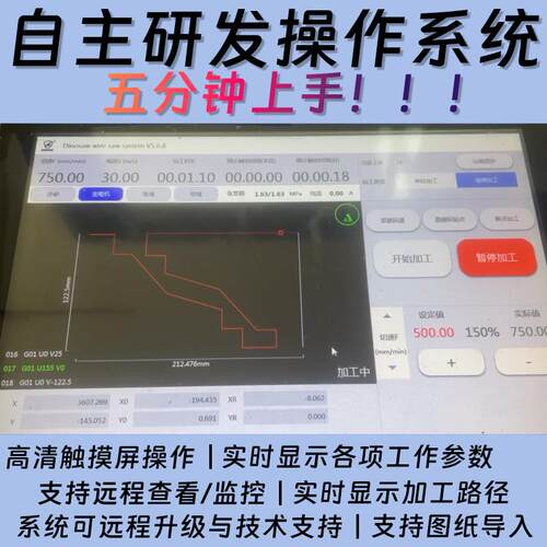 自大动石材荒料刚修边机板底机花岗岩矿型山石803料切割金石绳锯