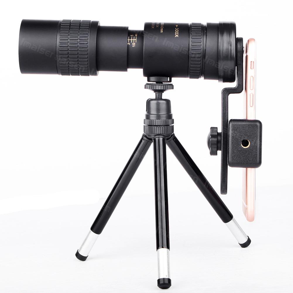 单筒望远镜10-300x40高变倍变焦微光夜视户外旅游望远镜