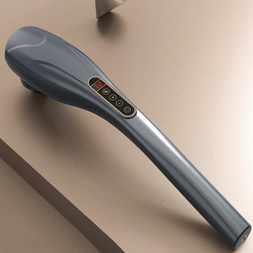 批发充电海豚按摩器棒肩颈部腰部电动敲打锤多功能振动全身手持式