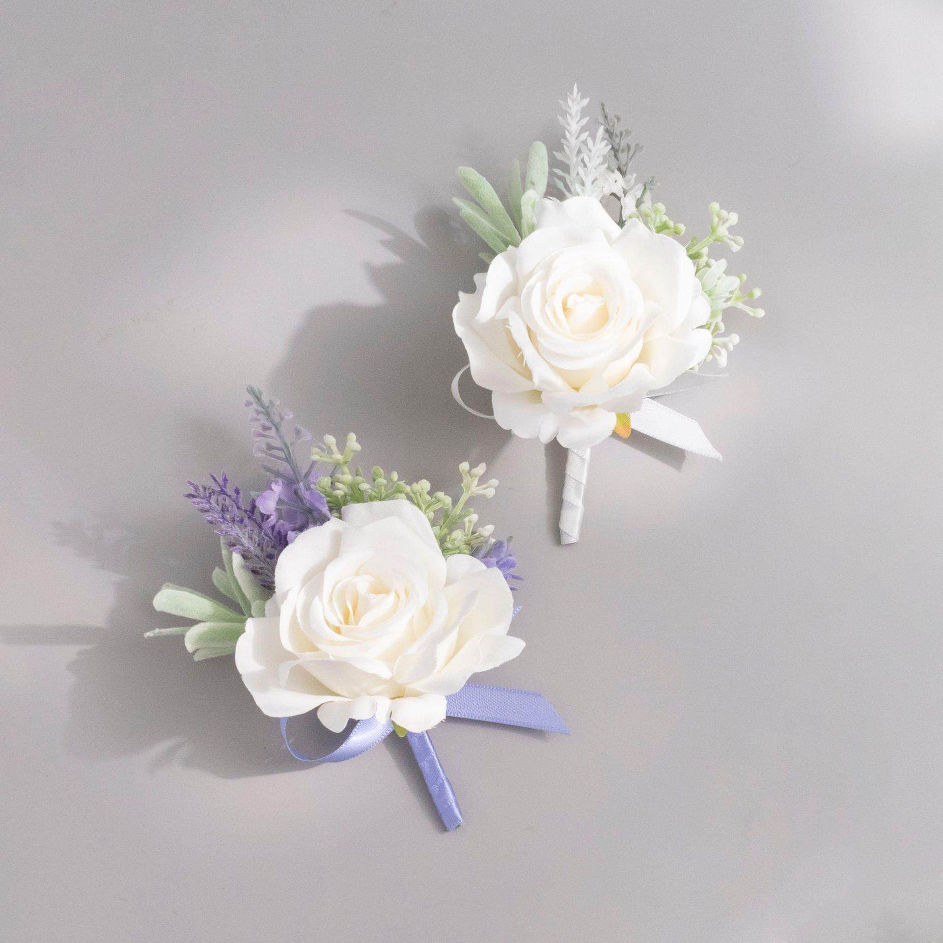 欧式婚礼新郎胸花新娘手腕花伴娘伴郎仿真花玫瑰宴会配饰,节庆用品/礼品,胸花,淘宝优惠券,粉丝福利购,淘宝优惠卷