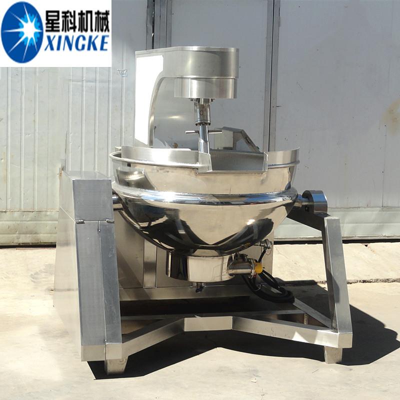 小龙虾炒制夹层锅卤煮锅红枣干炒制搅拌锅红油酱料行星搅拌炒锅