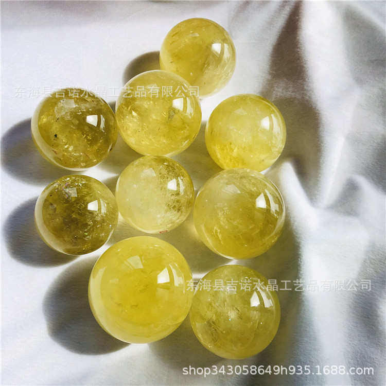 吉诺水晶  批发水晶球摆件 黄水晶球摆件居家办公水晶工艺礼品,特色手工艺,其他特色工艺品,淘宝优惠券,粉丝福利购,淘宝优惠卷