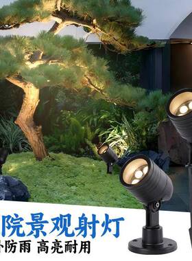 LED户外射灯照树灯别墅防水大功率庭院花园绿化草坪灯景观照明24v
