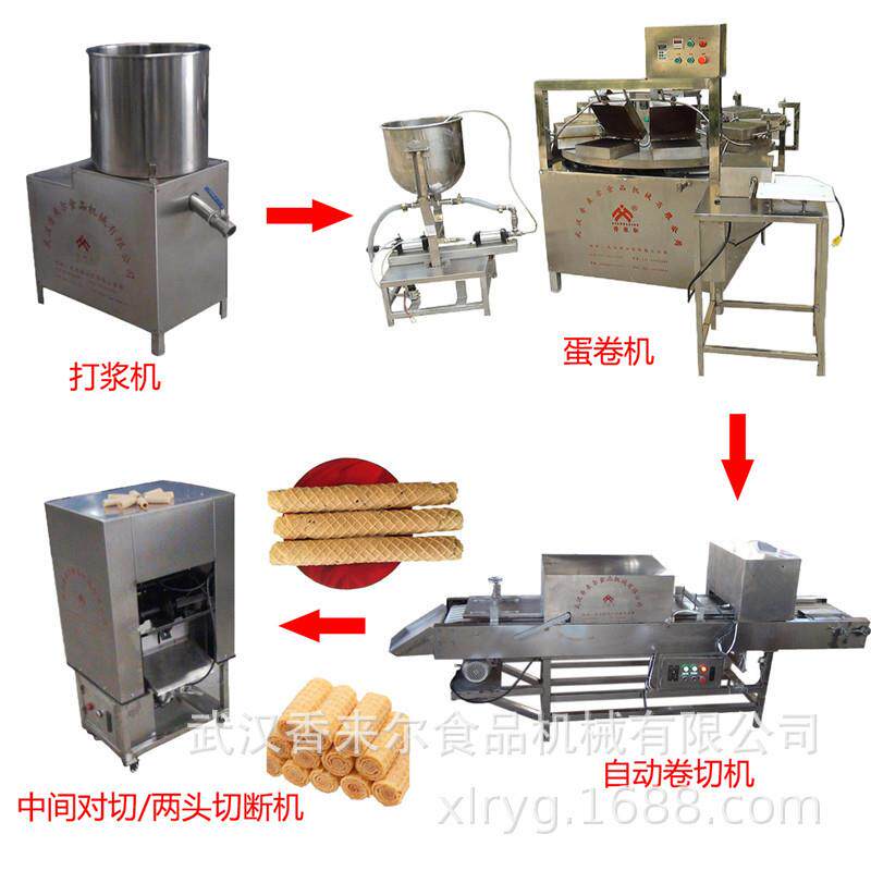 杂粮仿手工自动蛋卷机 可卷可对切 好包装不易破损