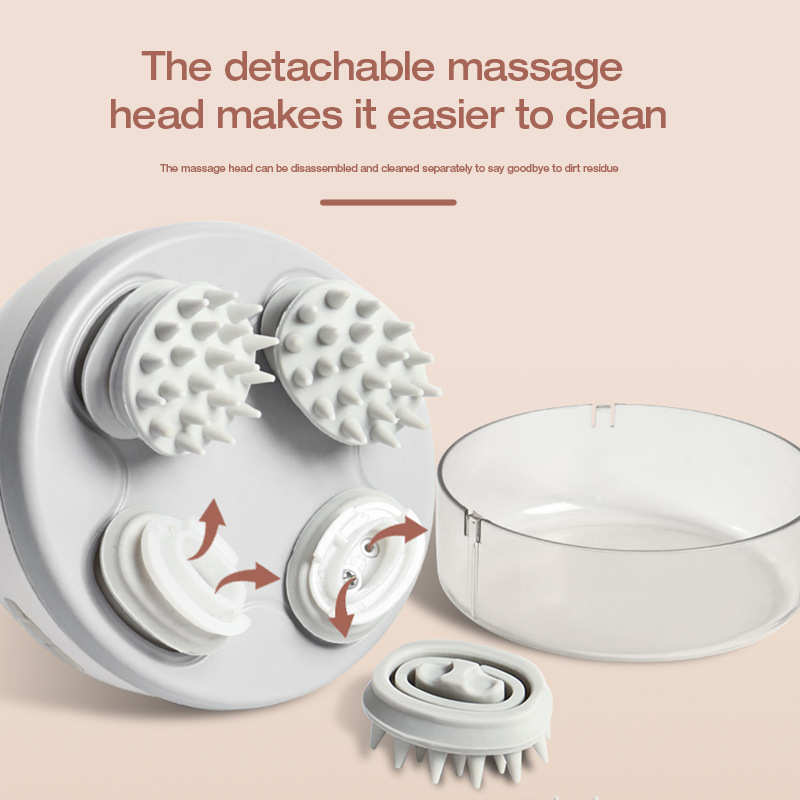 头部按摩器头部放松器多功能揉捏按摩电动头部抓头按摩仪