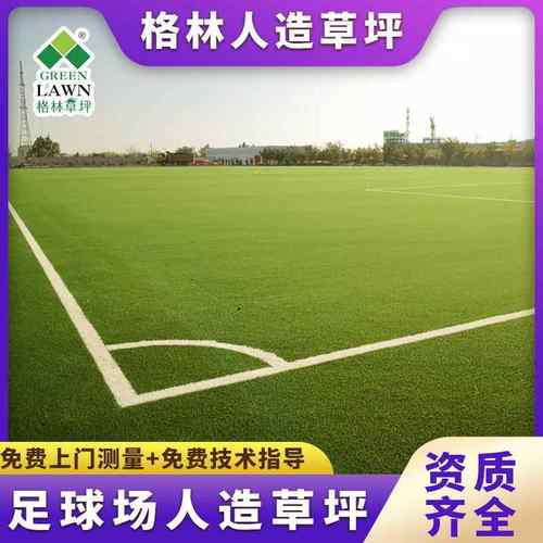 足球场人造仿真草坪新国标运动场地人工假草皮免充砂笼式足球地毯