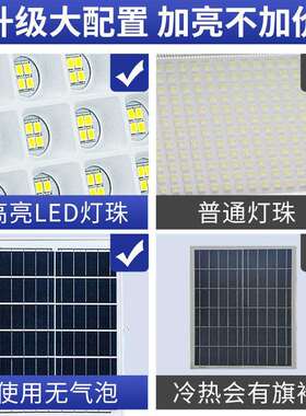 亚明新款太阳能户外灯庭院灯LED照明灯超亮大功率家用室外投光灯