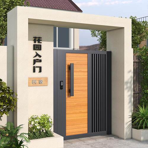 铝艺大门欧式庭院门农村自建房别墅大门花园电动围墙护栏铝合金门