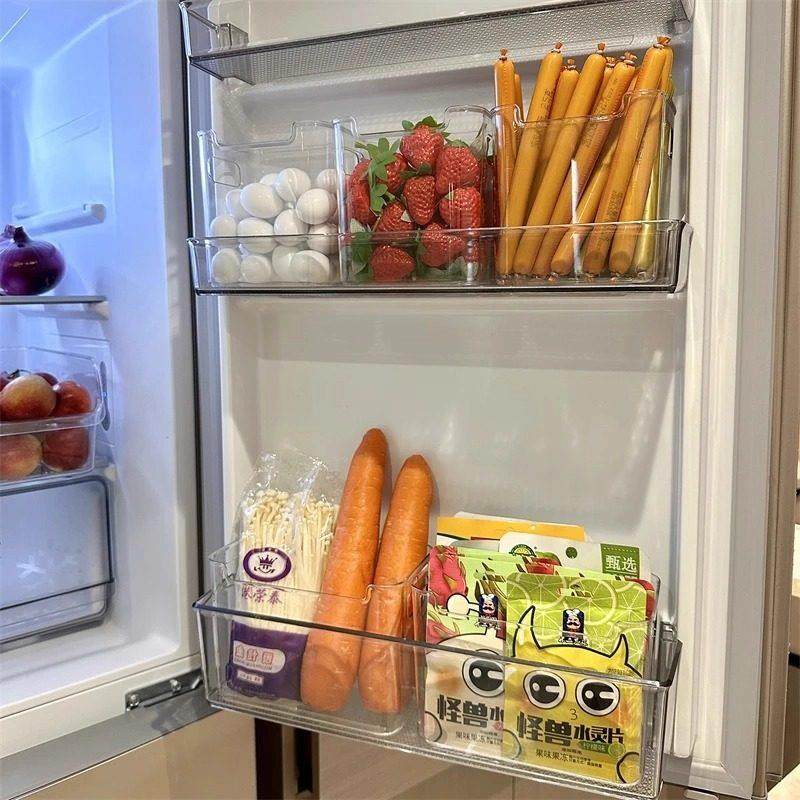 冰箱侧门收纳盒分装整理神器内侧保鲜盒食品级专用侧面门上储物盒,收纳整理,食物收纳盒,淘宝优惠券,粉丝福利购,淘宝优惠卷