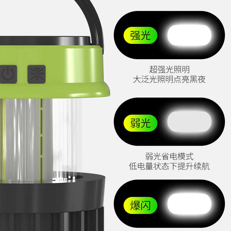 蒙辰户外露营灯野营帐篷灯营地灯太阳能充电家用挂灯照明停电应急
