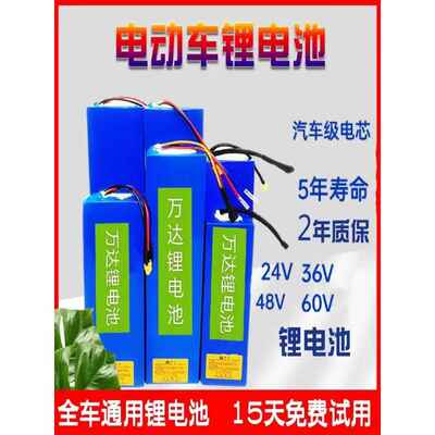 代驾折叠电动车锂电池48v20A30A36v代步滑板车可定制内置60v电瓶
