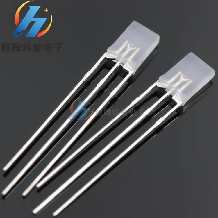 方型led灯2*5*7红蓝共阴共阳雾状透明257红蓝双色高亮双色灯高亮