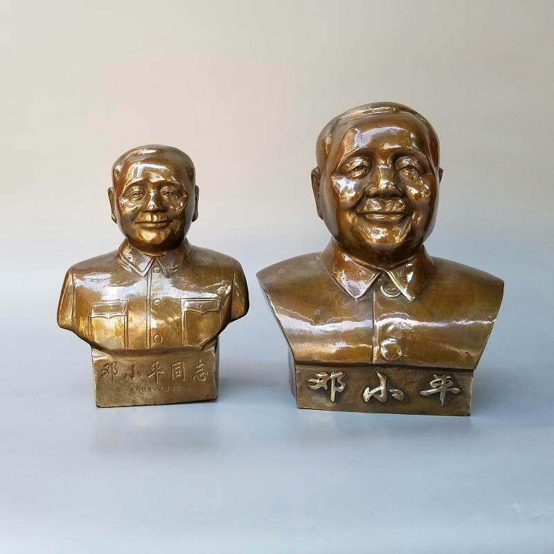邓小平铜像半身像邓小平同志历史人物铜像铜器摆件妙音铜艺