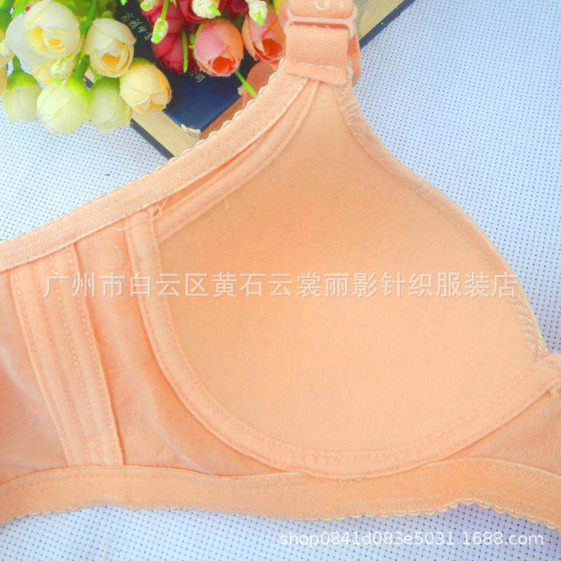 新款直销莹嫦妈妈内衣女大胸显小无钢圈聚拢薄款中老年大码舒适文