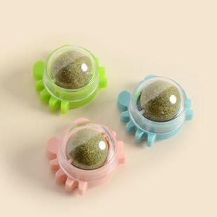 Catnip mounted Teasing Soot Wall fun Toys Cat Ball Self