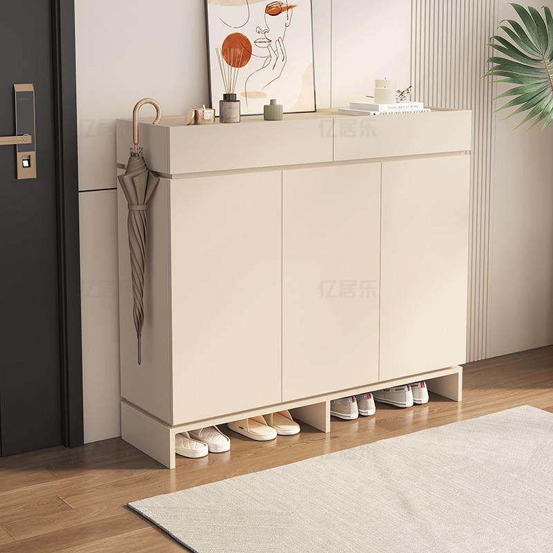 麦比梵鞋柜家用门口入户收纳一体靠墙ENF级新款室内进门实木风玄关