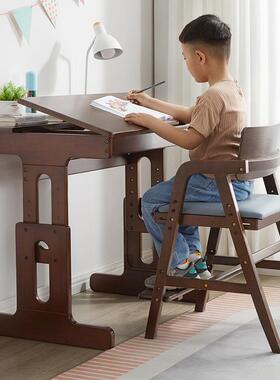 家RF-1658实木学逸习椅调节学生家用可书桌椅办椅公座椅电脑椅写