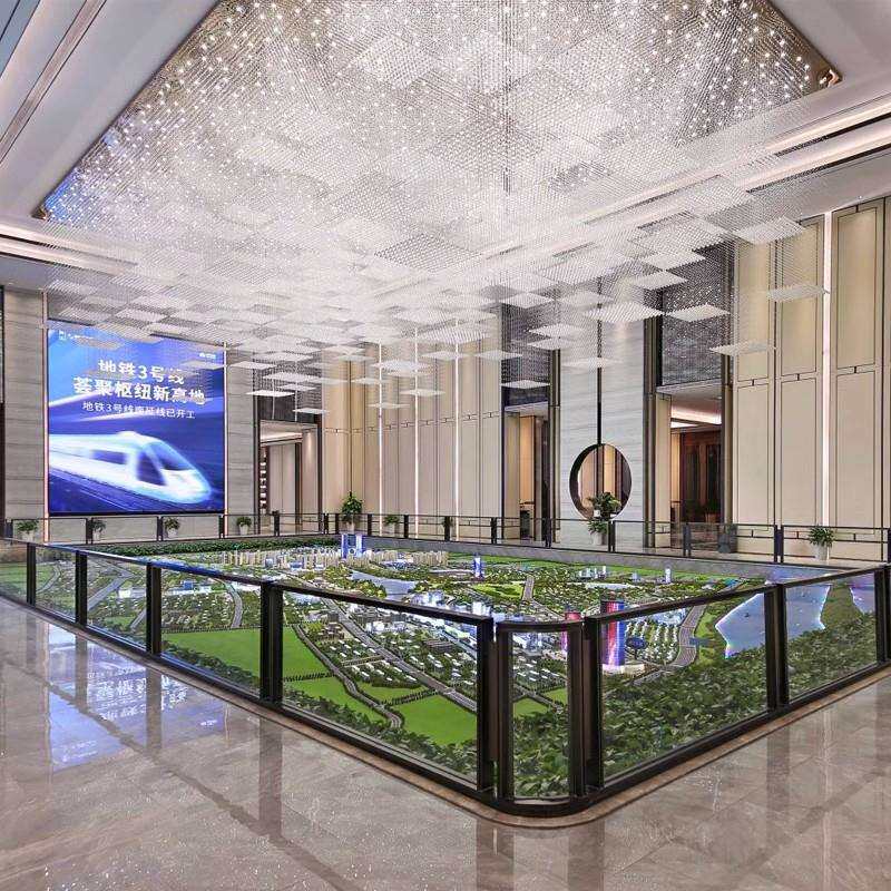 酒店大堂水晶灯婚礼婚宴会场展厅宴会厅大型装饰灯具售楼部