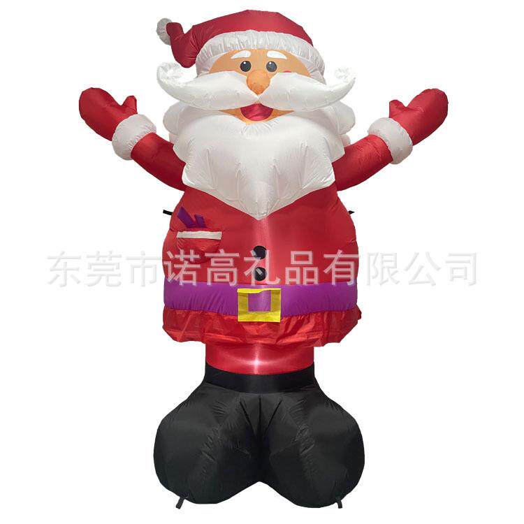 充气圣诞老人气模商场圣诞派对装饰布置道具节日活动充气模型
