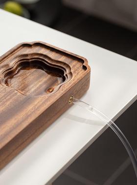 胡桃木RLC新中可式台排水实木茶盘家用小干泡现代简约茶台轻奢型