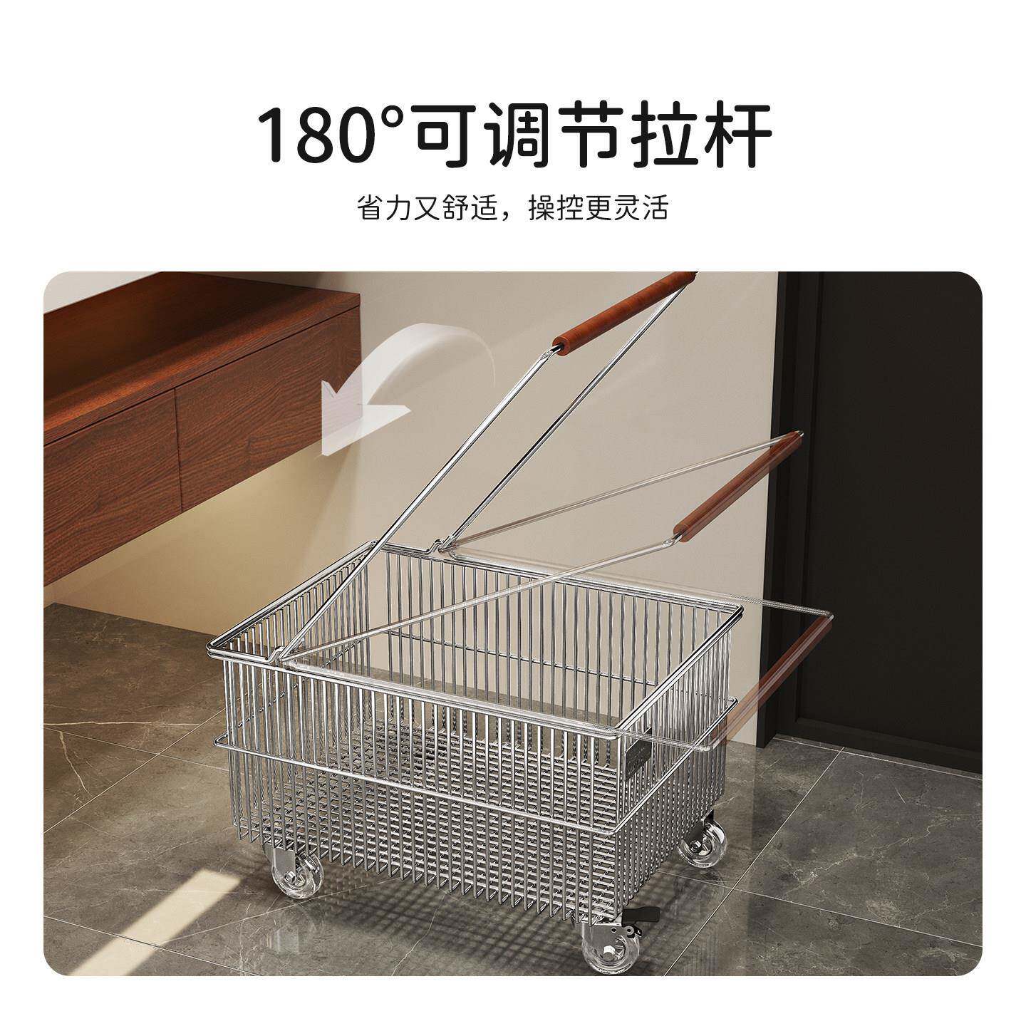 家用脏衣浴LY260204室柜下收脏衣服纳移动推车台篮下矮脏衣篓杂筐