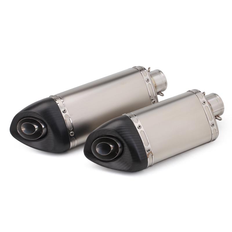 摩托车改装大排量 Z400黄龙300/600 M20斜三角全碳纤维通用排气管