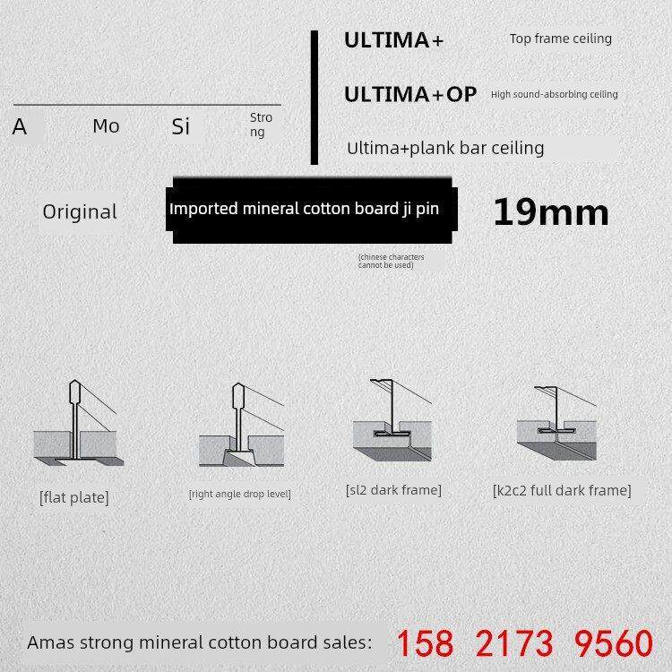 进口原装阿斯庄矿棉板Ultima+【极针】吸音板吊顶