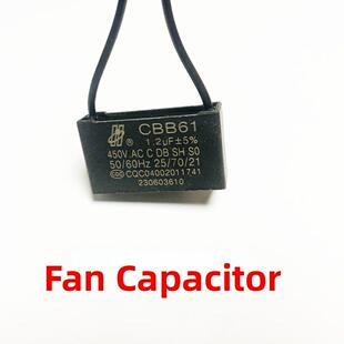 1.5Uf400V450V 电风扇电机通用电机启动电容Cbb1.2Uf