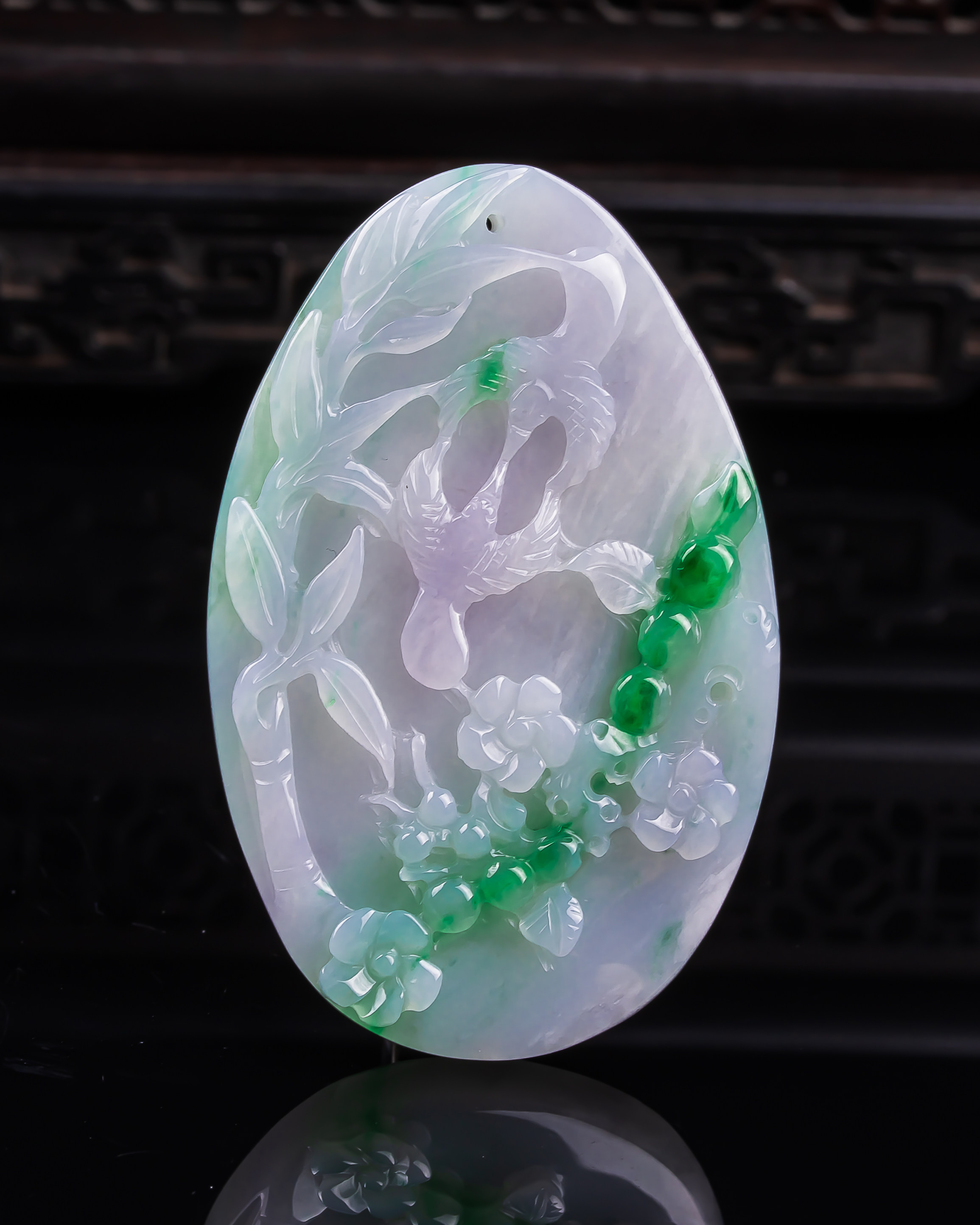 缅甸天然真品翡翠冰紫罗兰春彩飘绿高端闪拍鸟语花香玉吊坠27.25g,珠宝/钻石/翡翠,颈饰,淘宝优惠券,粉丝福利购,淘宝优惠卷