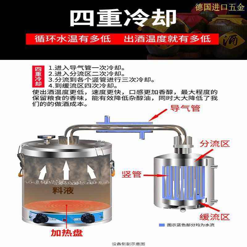 家用全自动家庭烤酿酒机白酒酒酒蒸酒小型酿酒设备煮蒸馏器烧酒