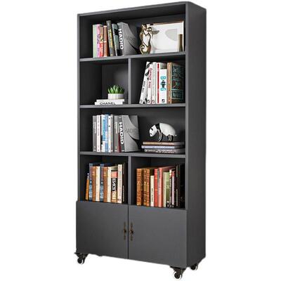 移动154书窗架带轮客厅防尘置物家用收纳储物经型济落地飘书柜架
