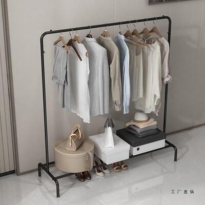 简易衣帽架落地室内衣架卧衣室衣服收纳子家用晒架F96789M8宿舍挂