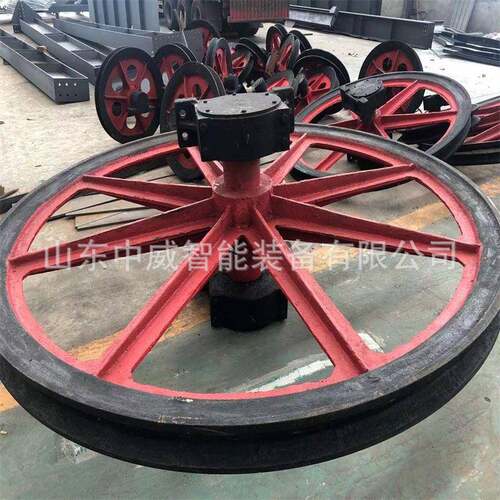 供应矿用悬吊天轮 提升绞车钢丝绳引导悬吊天轮 MZS2.1型悬吊天轮