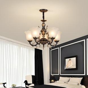 客厅吊灯复古创意奢华大气北欧美式 轻奢简约田园灯具卧室餐厅吊灯