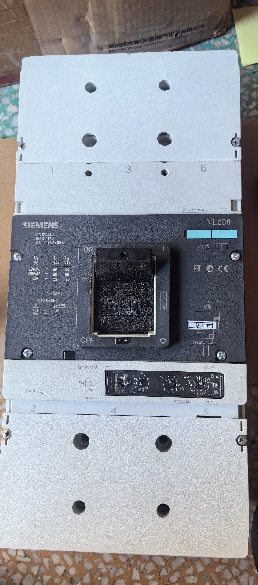 西门子塑壳断路器VL800N 3VL6780-1AA36-0