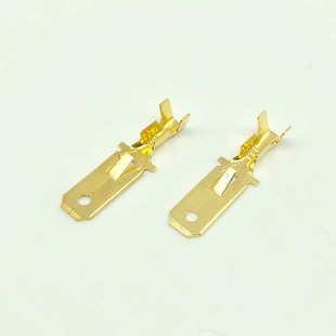 250片铜 6铜插 片厂家 批发3端子压插插拔公端子.冷611接线式