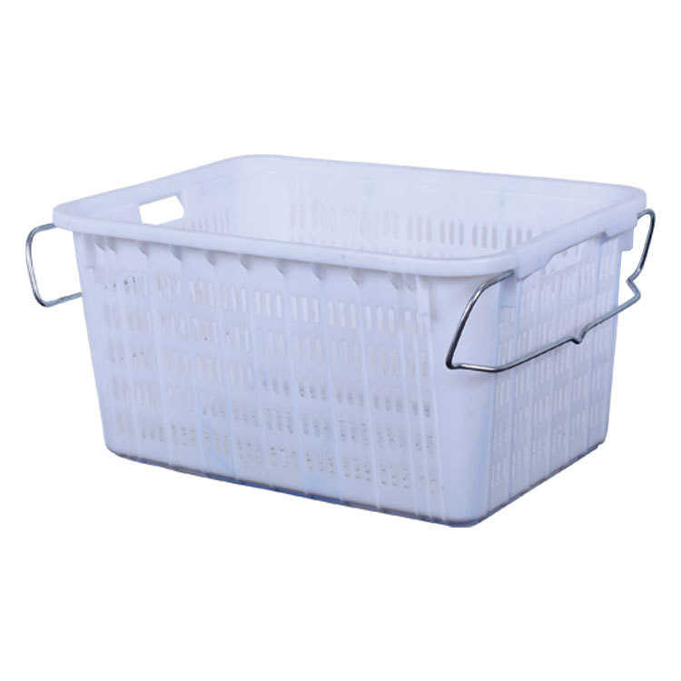 塑料菜箩加厚带铁耳可套叠箩筐蔬菜水果运输筐 佛山塑料筐周转筐