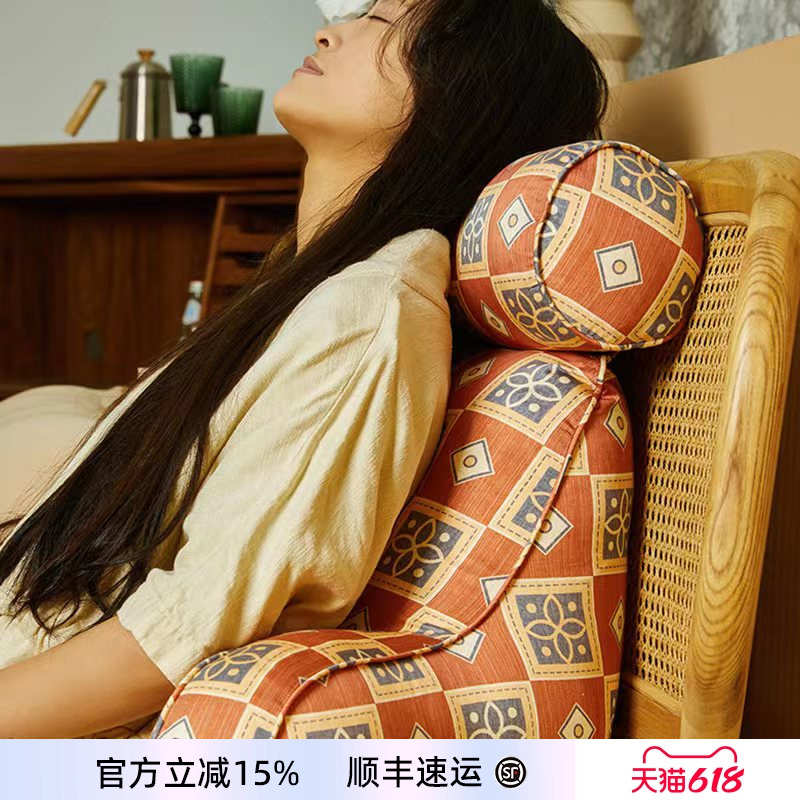阳春小镇床头靠垫护腰枕床上沙发飘窗靠背软包护颈大靠背靠枕抱枕