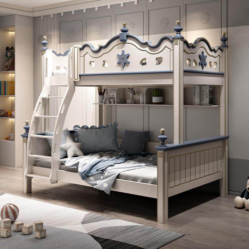 儿童床上下床高低床男孩实木双层床双人床母子床省空间架子上下铺