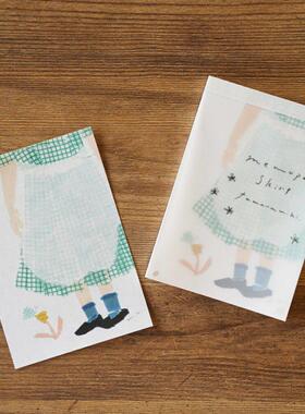 现货日本手纸社便签本设计师联名田村美纪高旗将雄Necktie手帐