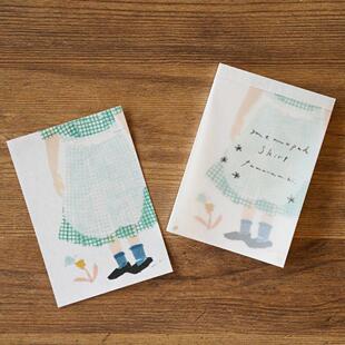 现货日本手纸社便签本设计师联名田村美纪高旗将雄Necktie手帐