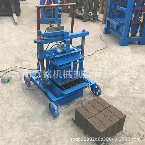 层建筑门窗三角块预制块机器郑州小型移动式混凝土射钉块设备