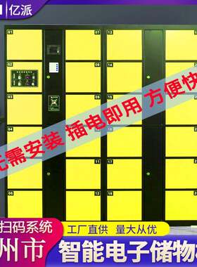 扬州市电子存包柜商场微信密码投币自助寄存柜学校刷卡智能储物柜