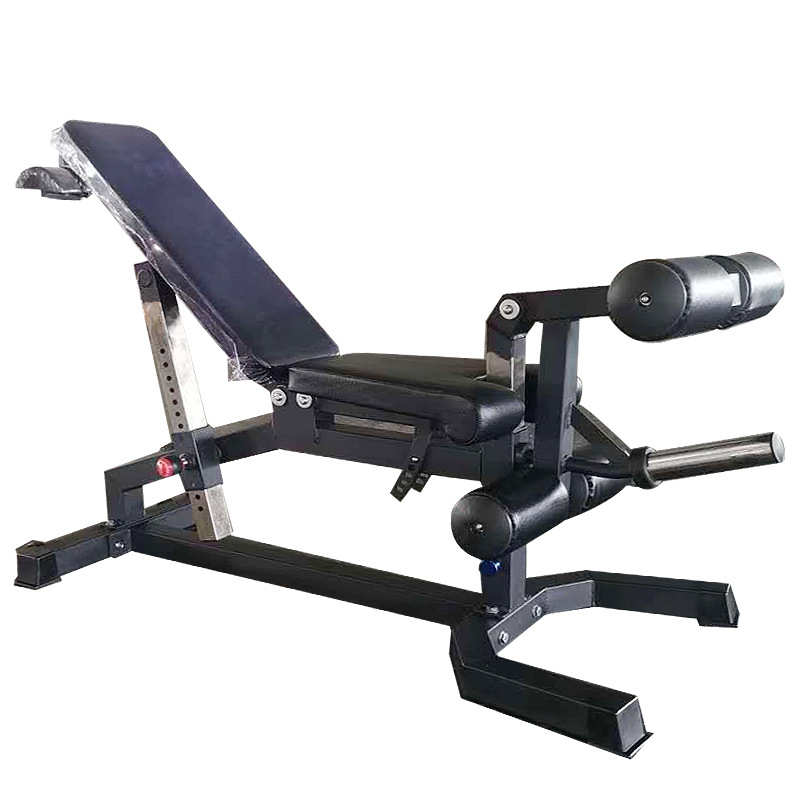 健身器材多功能杠铃架推哑铃床倾斜高度凳组合节卧架哑铃举重可调