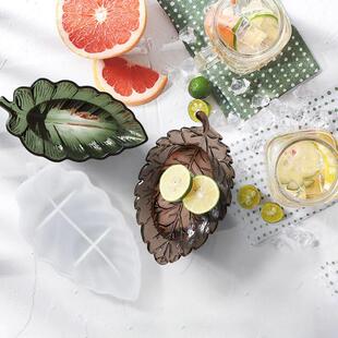 DIY Leaf Saucer Crystal Epoxy Resin Mold Leaf Storage Tray S