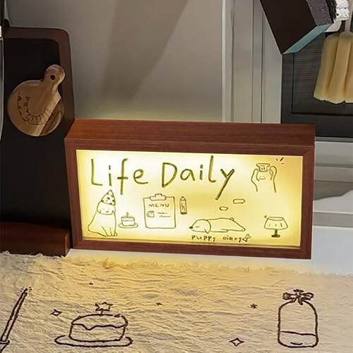 灯光画小夜灯相框diy艺术相框生日礼物送闺蜜男友礼物