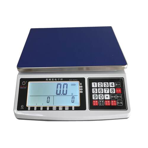 电子秤TSi型高精度电子桌秤超大液晶屏计重计数不锈钢秤盘3-30kg